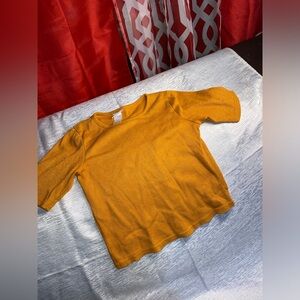 Girl Top Mustard Yellow